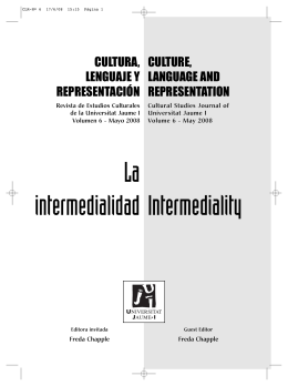 La intermedialidad Intermediality - Revistes