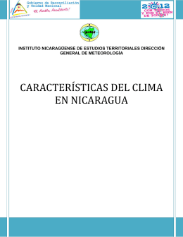 características del clima en nicaragua