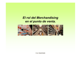 El rol del Merchandising en el punto de venta.