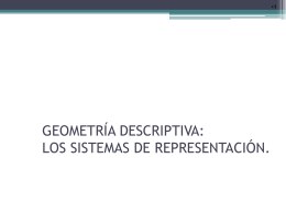 geometría descriptiva: los sistemas de representación.