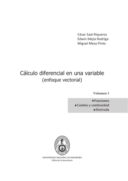 Cálculo diferencial en una variable