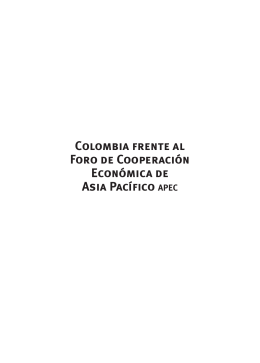 Colombia frente al Foro de Cooperación Económica de Asia