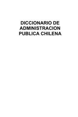 Diccionario de la Administración Pública Chilena