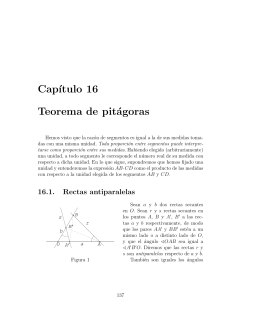 Generalización del Teorema de Pitágoras