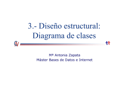3.- Diseño estructural: Diagrama de clases