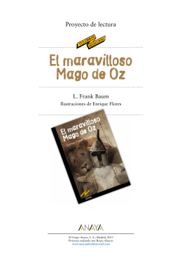 Proyecto de lectura "El maravilloso Mago de Oz"