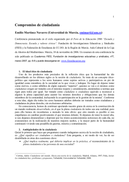 Compromiso de ciudadanía - Emilio Martínez Navarro