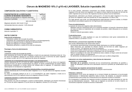 Ficha técnica Cloruro de Magnesio Ampolla (PDF