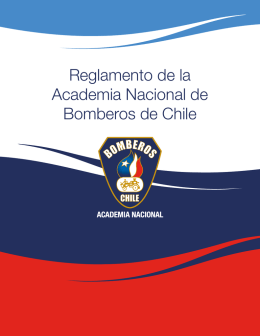 Reglamento de la Academia Nacional de Bomberos de Chile