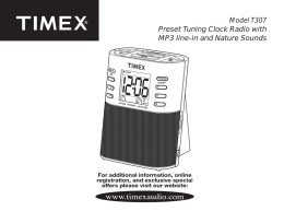 Model T307 Preset Tuning Clock Radio with MP3 line