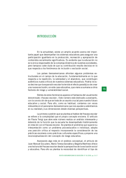 INTRODUCCIÓN - Revista Iberoamericana de Educación