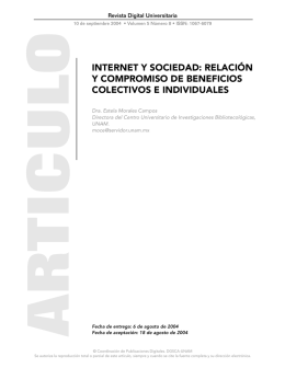 internet - Revista Digital Universitaria