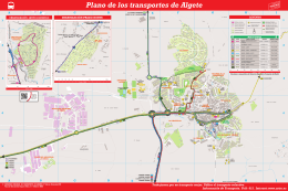 Plano de los transportes de Algete