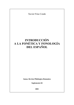 introducción a la fonética y fonología del español
