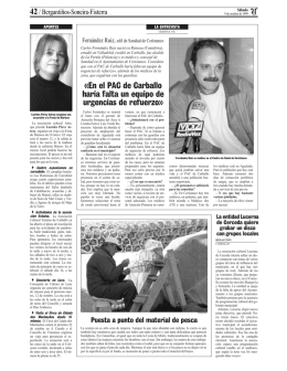 Fecha: 1999/10/09. La Voz de Galicia. Edición de Carballo. Página