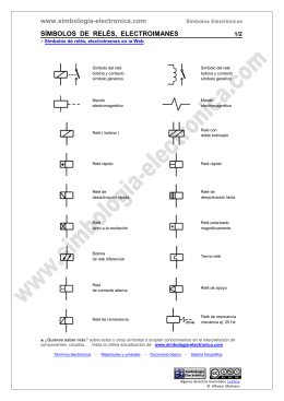 Símbolos de relés, electroimanes / Simbología Electrónica