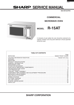 service manual r-15at - Page de test