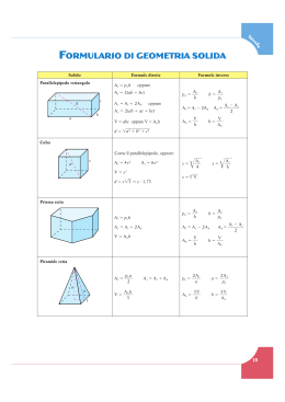 formulario di geometria solida