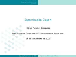Especificación Clase 4 - Universidad de Buenos Aires