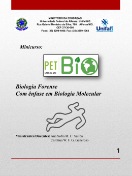Biologia Forense - Unifal-MG