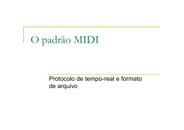O padrão MIDI: protocolo de tempo-real e formato de - IME-USP