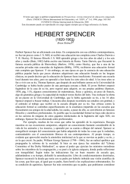Herbert Spencer - International Bureau of Education
