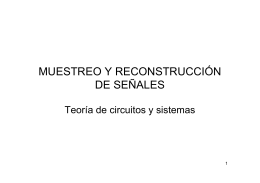 MUESTREO Y RECONSTRUCCIÓN DE SEÑALES