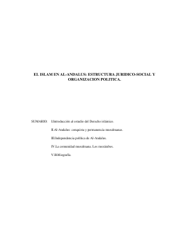el islam en al-andalus: estructura juridico