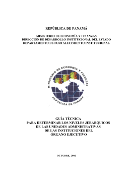 Guia de los Niveles Jerarquicos - Ministerio de Economía y Finanzas
