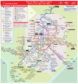 Plano de la red de Metro