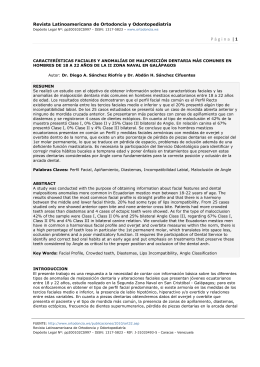 Página | 1 - Revista Latinoamericana de Ortodoncia y Odontopediatría