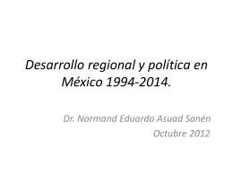 Estructuración del espacio y del territorio económico de México