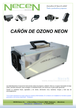 Cañón Ozono Neon
