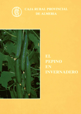 PEPINO EN INVERNADERO - Publicaciones Cajamar