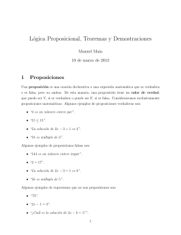Lógica Proposicional, Teoremas y Demostraciones_ Manuel Maia