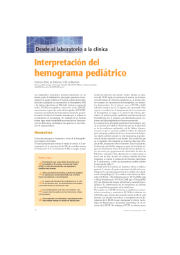 hemograma pediátrico - Anales de Pediatría Continuada