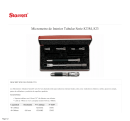 Micrometro de Interior Tubular Serie 823M, 823