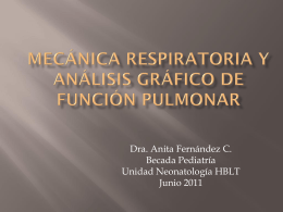 Mecánica Respiratoria y análisis gráfico de Función pulmonar