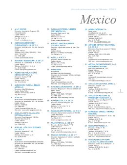 Directorio Latinoamericano de Editoriales - MEXICO Mexico