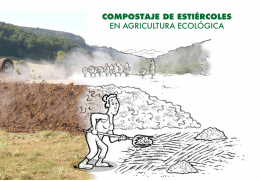 COMPOSTAJE DE ESTIÉRCOLES en agricultura ecológica