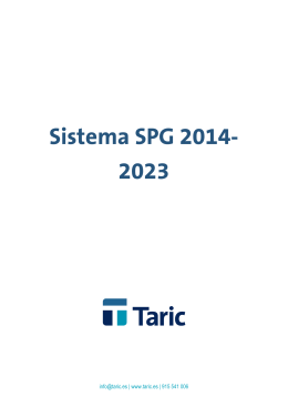 Sistema SPG 2014-2023