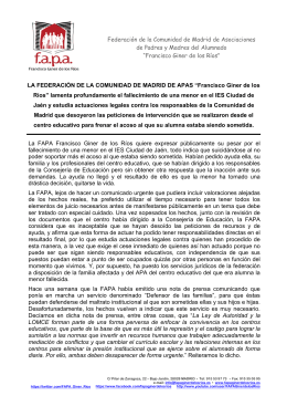 15-04-26 nota de prensa fallecimiento alumna IES Ciudad de Jaén