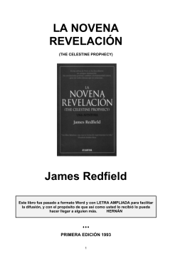 LA NOVENA REVELACIÓN James Redfield