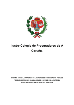 Ilustre Colegio de Procuradores de A Coruña.