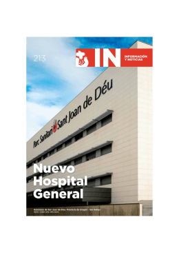 Nuevo Hospital General - Orden Hospitalaria San Juan de Dios