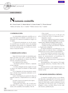 Neumonía eosinófila - Revista Medicina General y de Familia