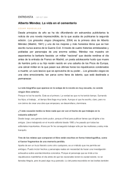 ENTREVISTA A Alberto Méndez - Página web del profesor Juan