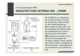 ARQUITECTURA INTERNA DEL μP8086 ES