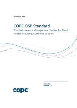 COPC OSP Standard