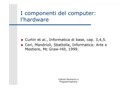 I componenti del computer: l`hardware